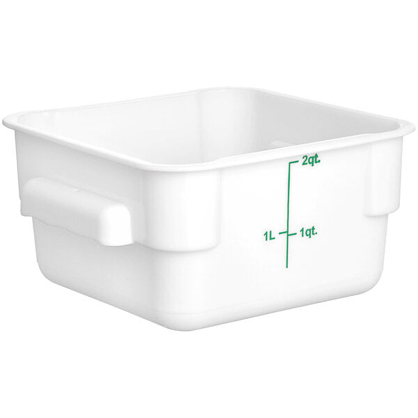 Square Storage Container 2 Quart White