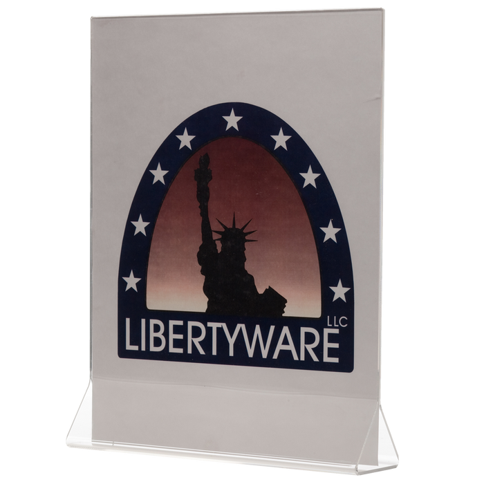 Acrylic Card Holder 8 1/2'' X 11'' Tri-Base