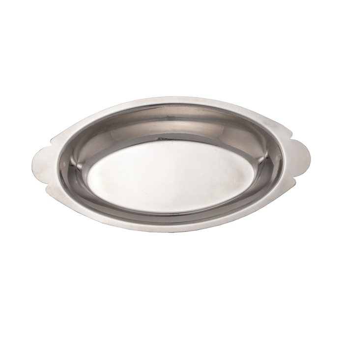 Oval Au Gratin 12 Ounce Stainless Steel