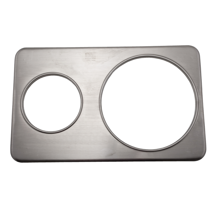 Stainless Adapter Plate 2 Holes 6 3/8'' And 10 3/8''