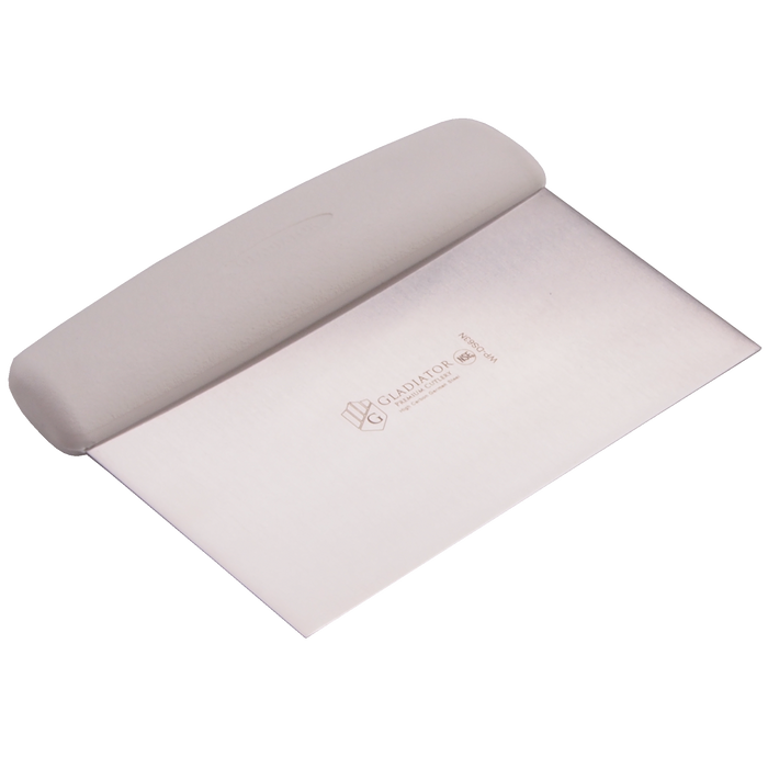 Gladiator Series 6" x 3" Plastic Handle Dough Scraper