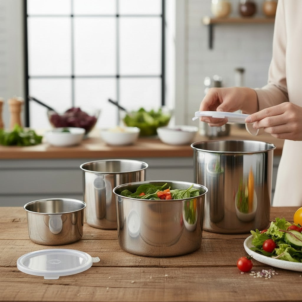 Stainless Salad Crocks