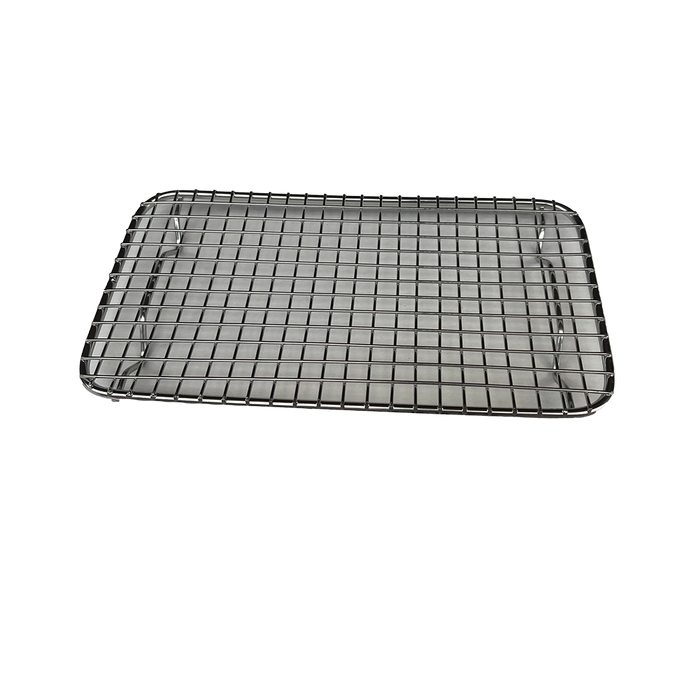 Eighth Size Wire Sheet Pan Grate Chrome Plated 9 1/8'' x 5''