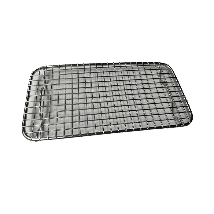 Eighth Size Wire Sheet Pan Grate Stainless Steel 9 1/8'' x 5''