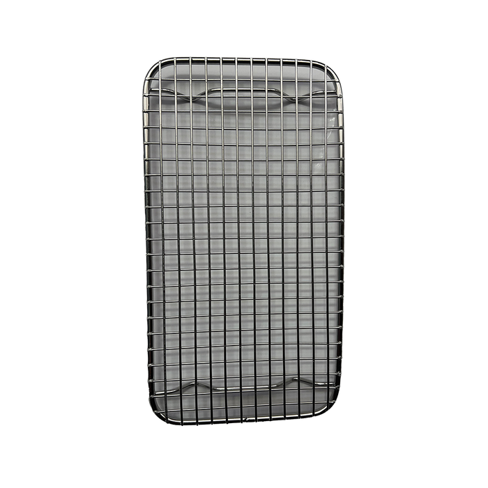 Eighth Size Wire Sheet Pan Grate Stainless Steel 9 1/8'' x 5''