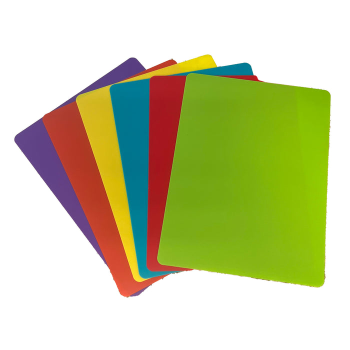 Flexible Cutting Board Set 9'' X 12'' 6 Piece Multi-Color