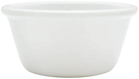 Ramekin Melamine White Smooth 3 Ounce