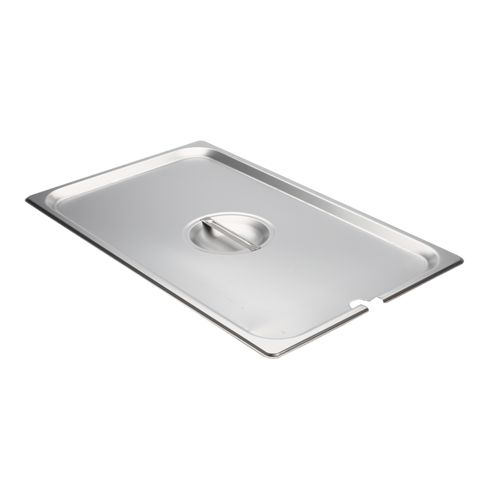 Cover / Full Size Stainless Steel Food Pan Flat Notched
