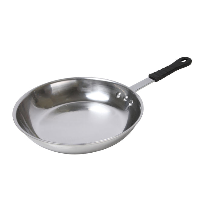 Fry Pan Aluminum with Silicone Handle Non-Coated 8 1/2''
