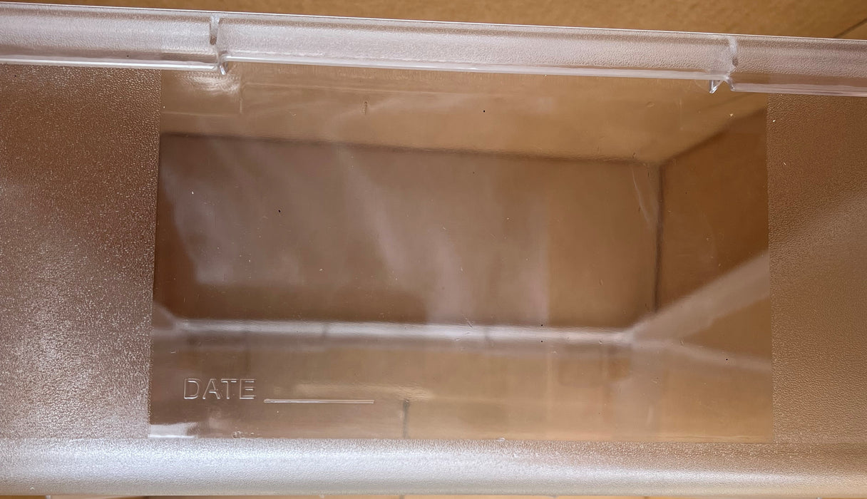 Food Storage Box 18" X 26" X 3 1/2" Clear Polycarbonate