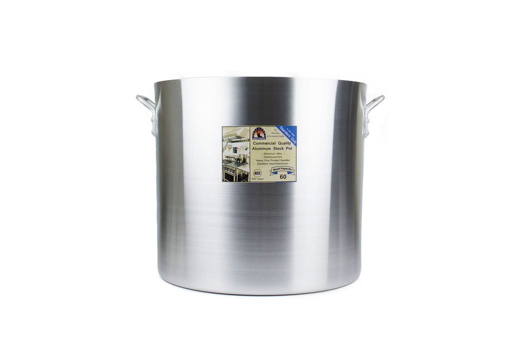 Stock Pot Aluminum 60 Quart Standard Duty 4 mm Thick