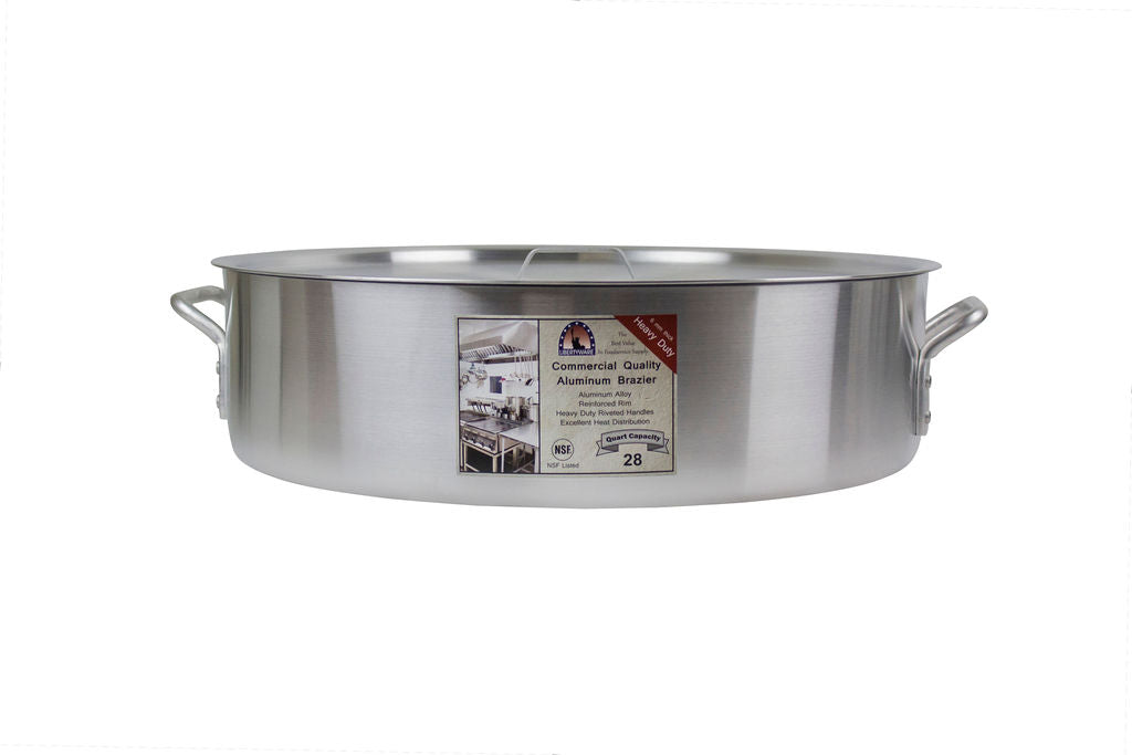 18 Quart Aluminum Brazier Pan