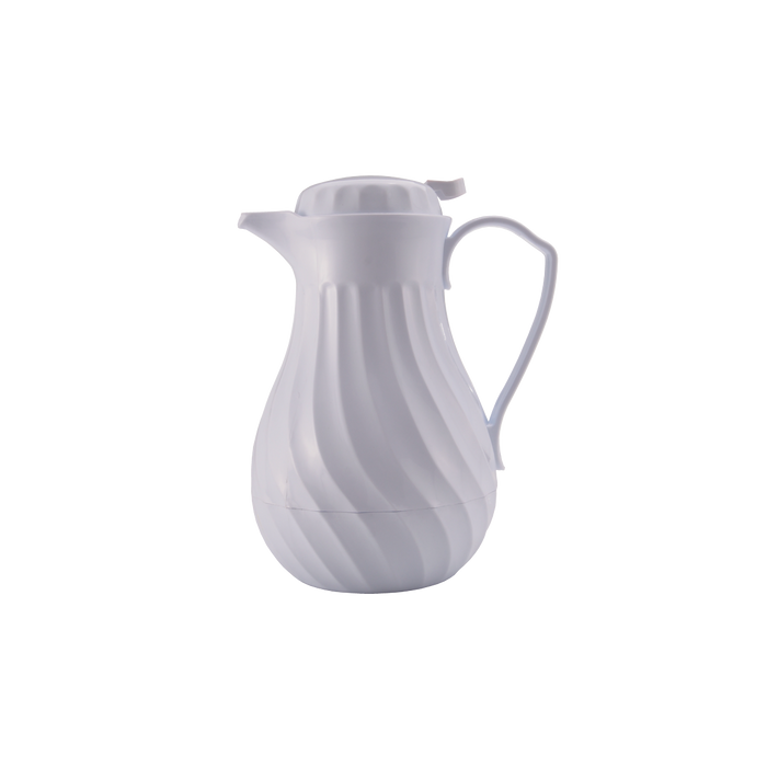 Swirl Beverage Server 20 Oz White