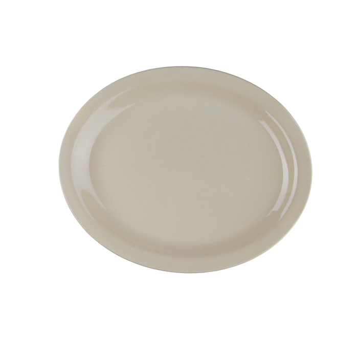American White Narrow Rim Oval Platter 9 3/4''