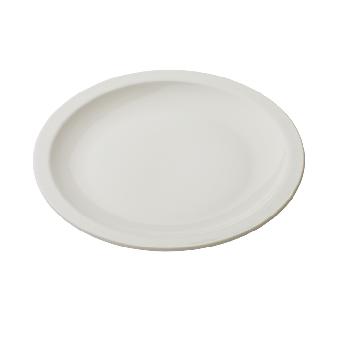 Euro Bright White Narrow Rim Plate 9''