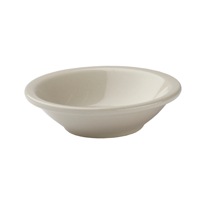 American White Rolled Edge Fruit Dish 4 3/4''