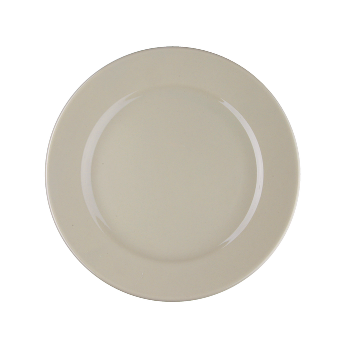 American White Rolled Edge Plate 9''