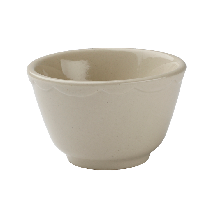 American White Scallop Style Bouillon Cup 7 Ounce