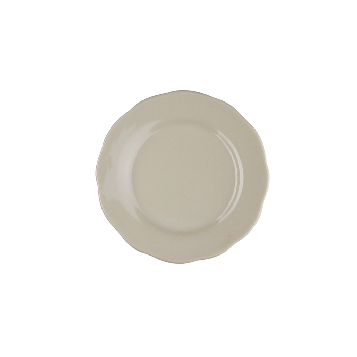 American White Scallop Style Plate 5 1/2''