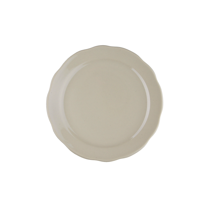 American White Scallop Style Plate 6 3/8''