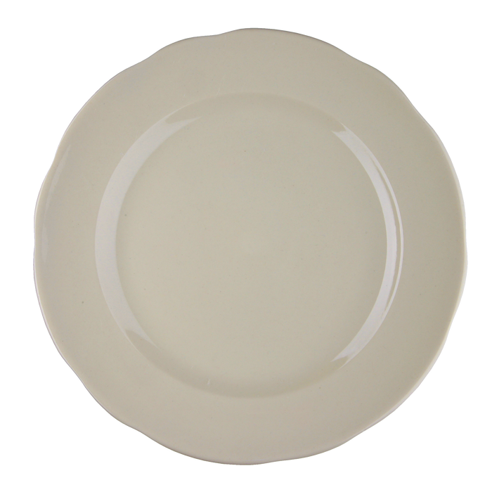 American White Scallop Style Plate 9 5/8''