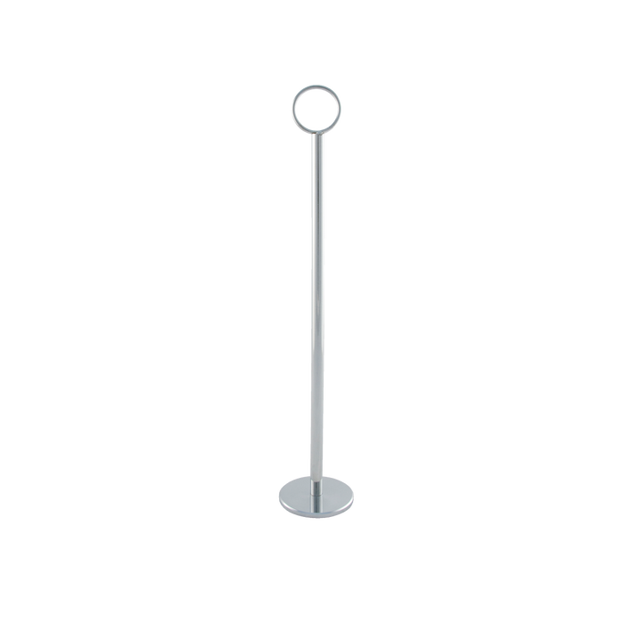 Menu/Card Stand With Stainless Steel Base 12" Tall