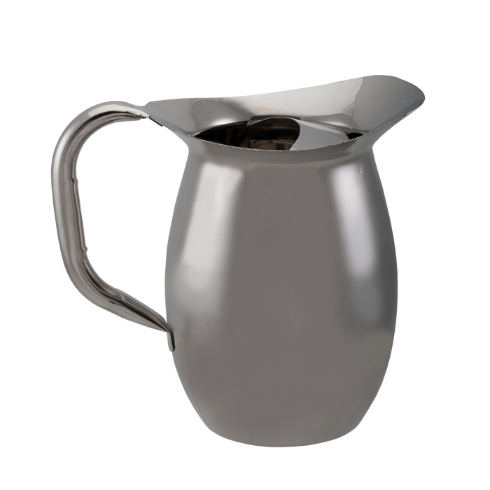Bell Pitcher Stainless Steel 2 1/4 Quart with Ice Guard