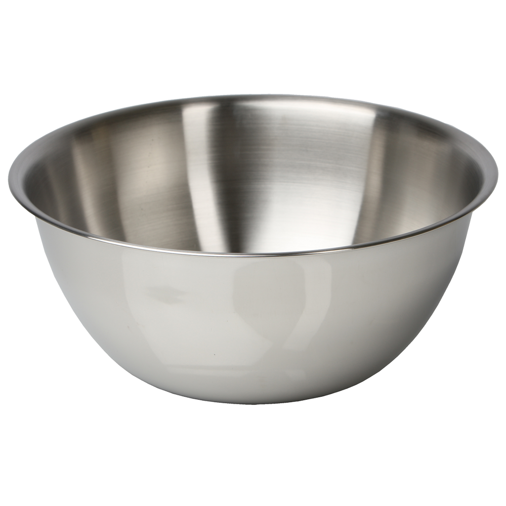 Crestware MBR05 Stainless Steel Mixing Bowl with Rubber Base 5 Qt. - Plant  Based Pros