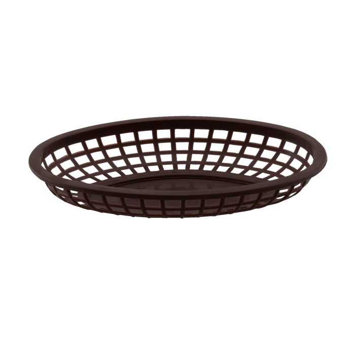 Fast Food Basket Brown Rounded Bottom