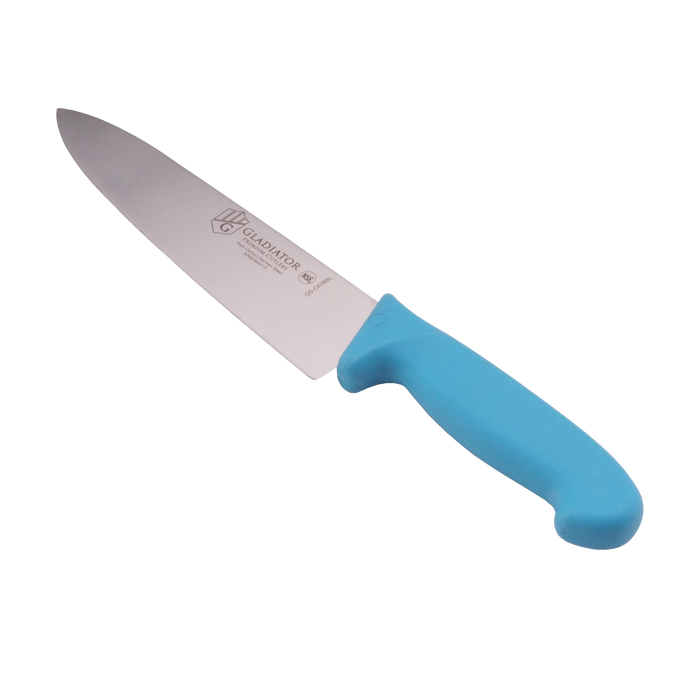 Gladiator Series 8'' Chef's Knife With Blue Handle
