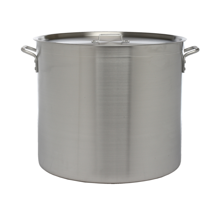 Stock Pot Aluminum 120 Quart Standard Duty 4mm Thick with Cover