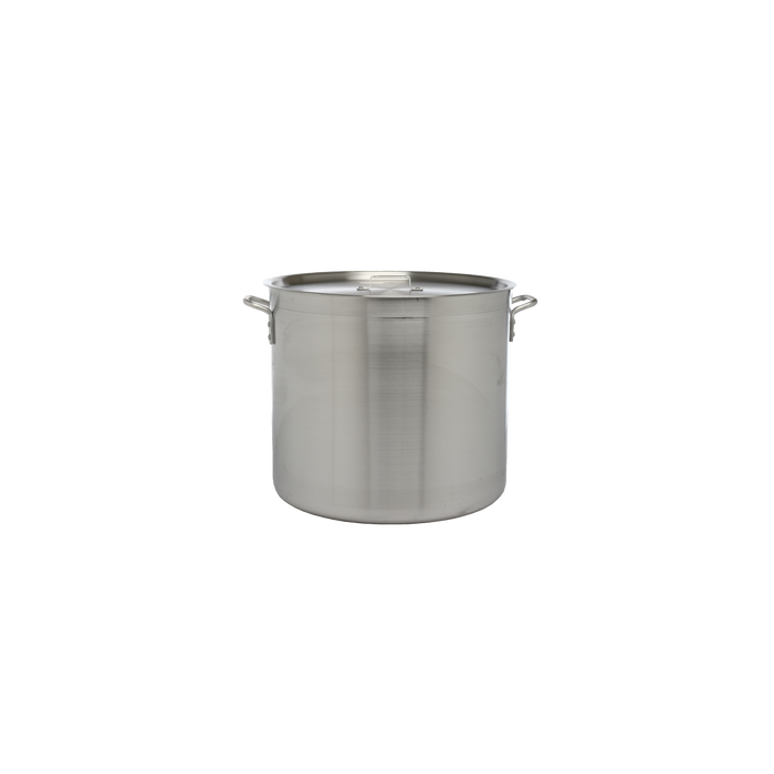 Stock Pot Aluminum 24 Quart Standard Duty 4 mm Thick with Cover