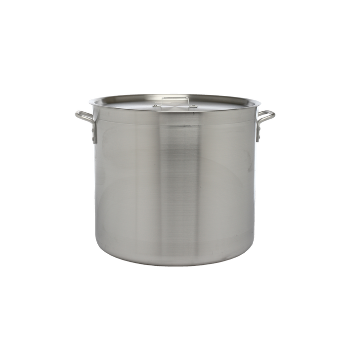 Stock Pot Aluminum 50 Quart Standard Duty 4 mm Thick with Cover