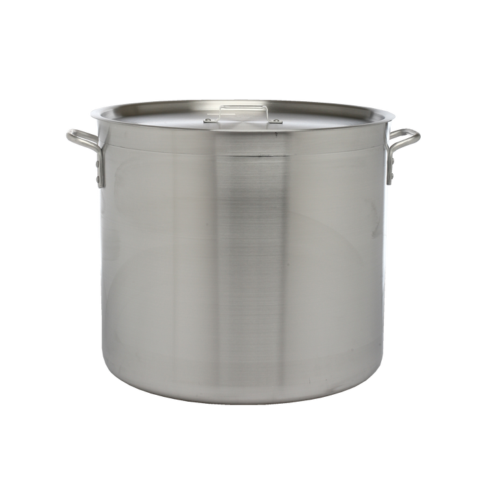 Stock Pot Aluminum 80 Quart Standard Duty 4 mm Thick with Cover