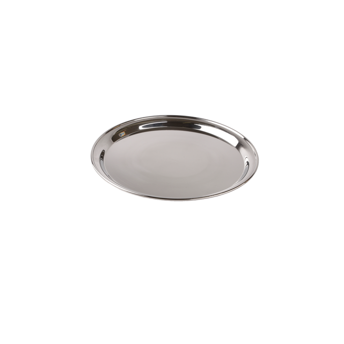 Service Tray Round Stainless Steel 12"