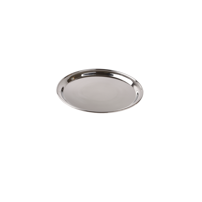 Service Tray Round Stainless Steel 10"
