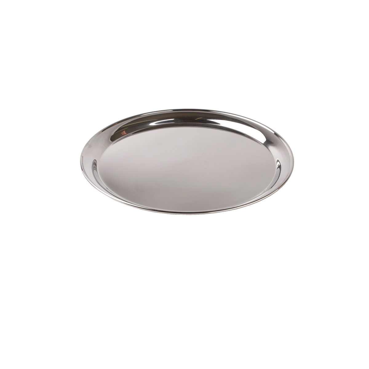 Service Tray Round Stainless Steel 14" — Libertyware