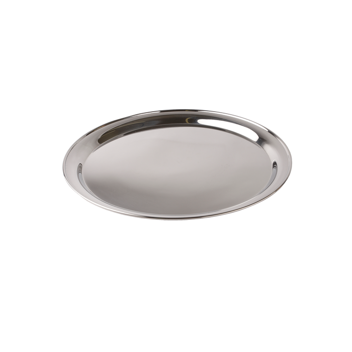 Service Tray Round Stainless Steel 10"
