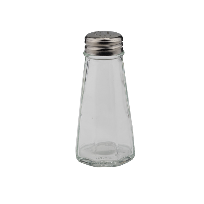 3 Ounce Paneled Shaker With Flat Cap