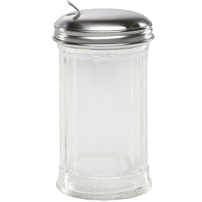 12 Ounce Paneled Sugar Jar With Flap Top
