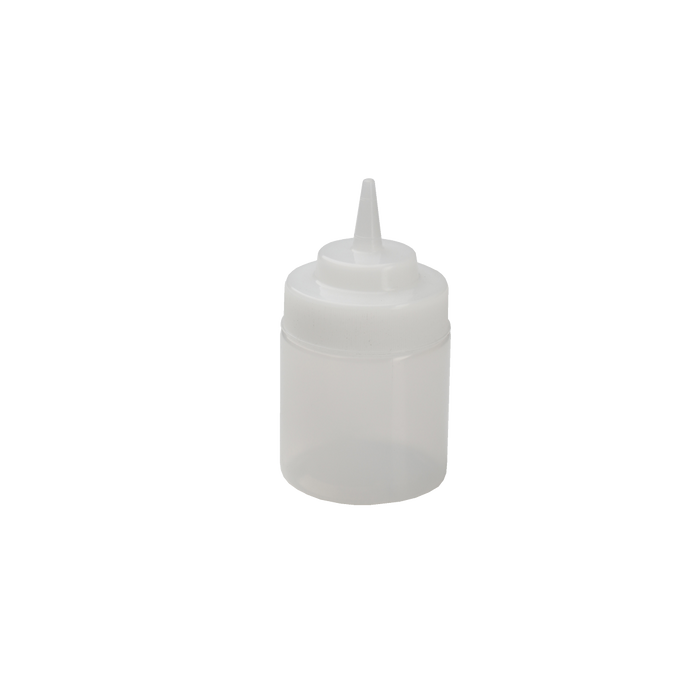 Squeeze Bottle 8 Ounce Wide Mouth Clear