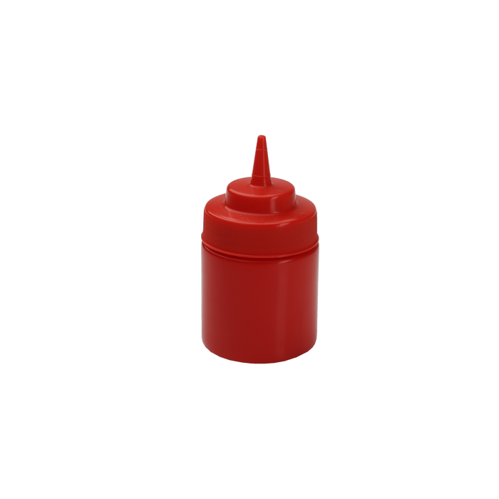 Squeeze Bottle 8 Ounce Wide Mouth Red