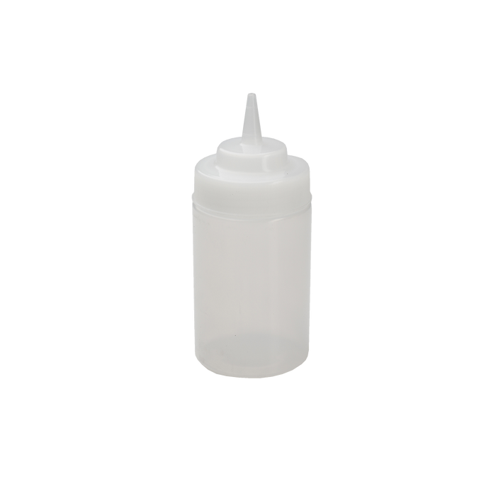 Squeeze Bottle 12 Ounce Wide Mouth Clear