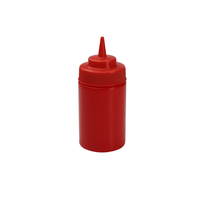 Squeeze Bottle 12 Ounce Wide Mouth Red