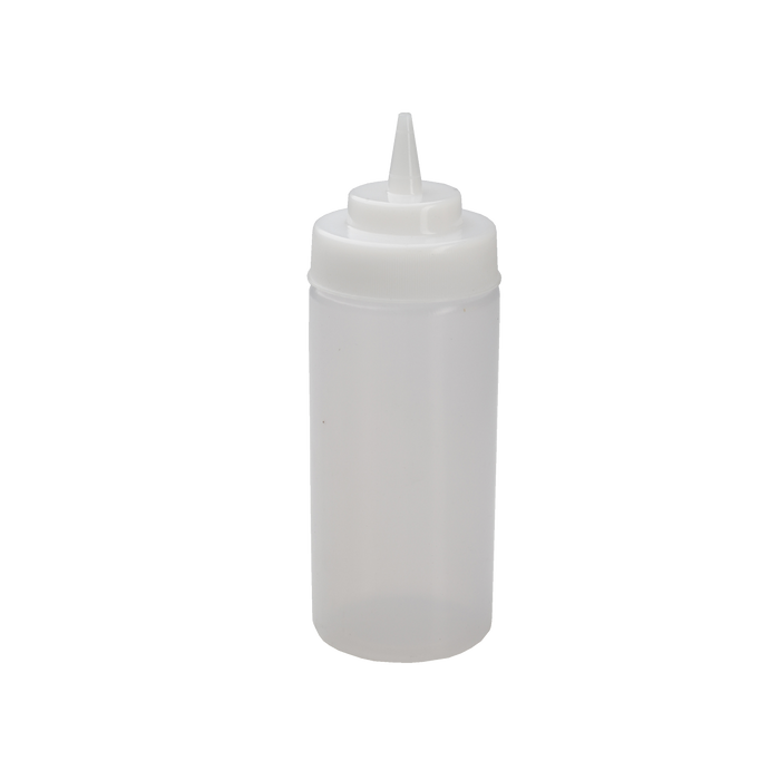 Squeeze Bottle 16 Ounce Wide Mouth Clear