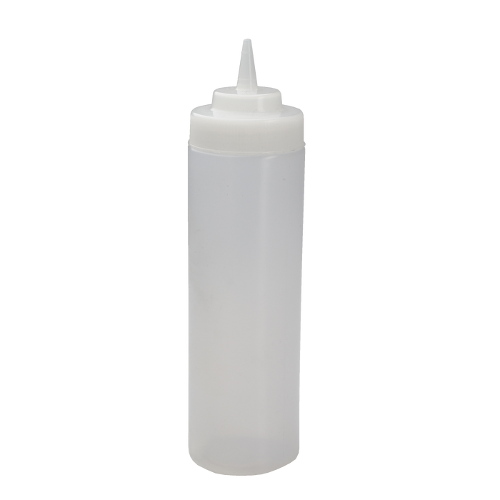 Squeeze Bottle 24 Ounce Wide Mouth Clear