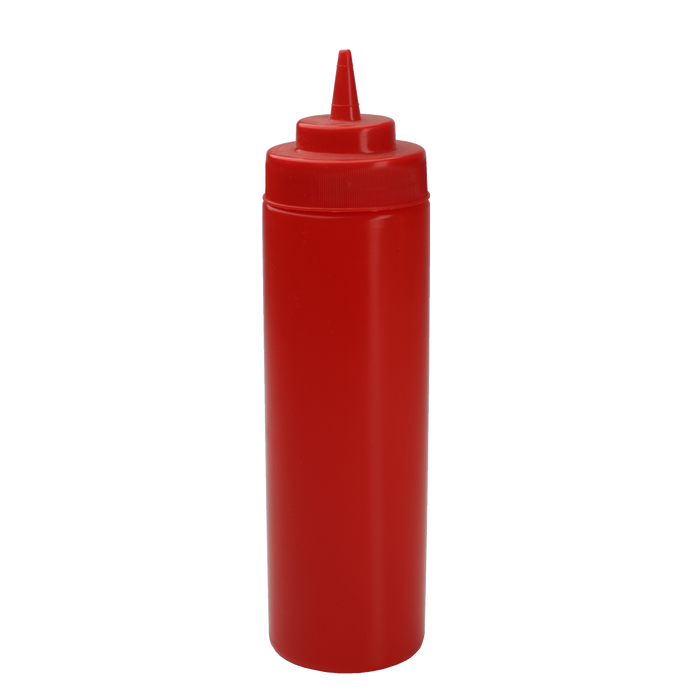Squeeze Bottle 24 Ounce Wide Mouth Red