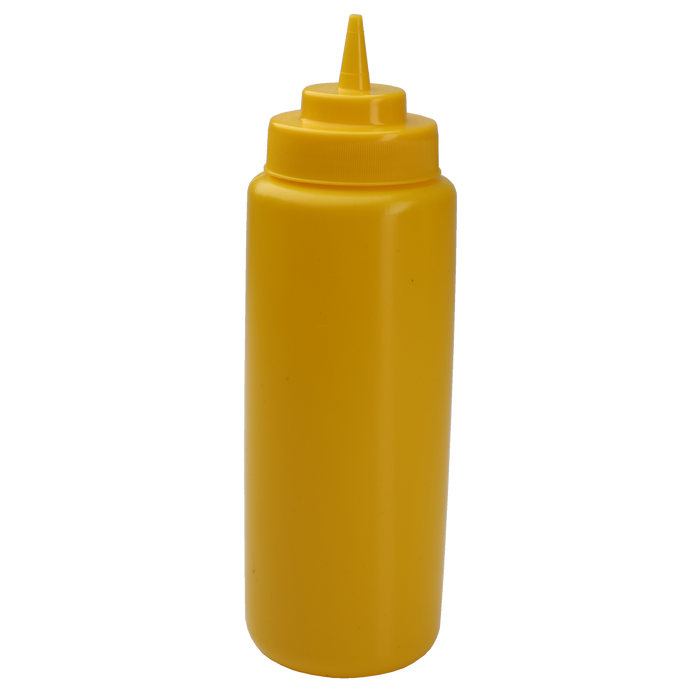 Squeeze Bottle 32 Ounce Wide Mouth Yellow