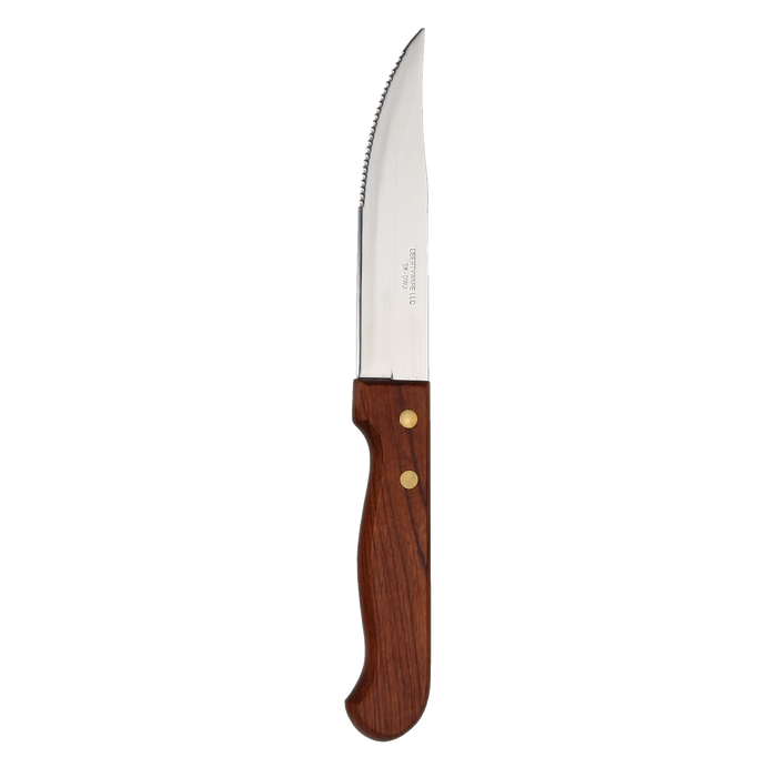 Steak Knife Deluxe Wood Jumbo Pointed End