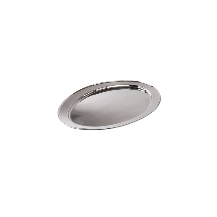 Stainless Steel Oval Platter 11 1/2'' X 8"
